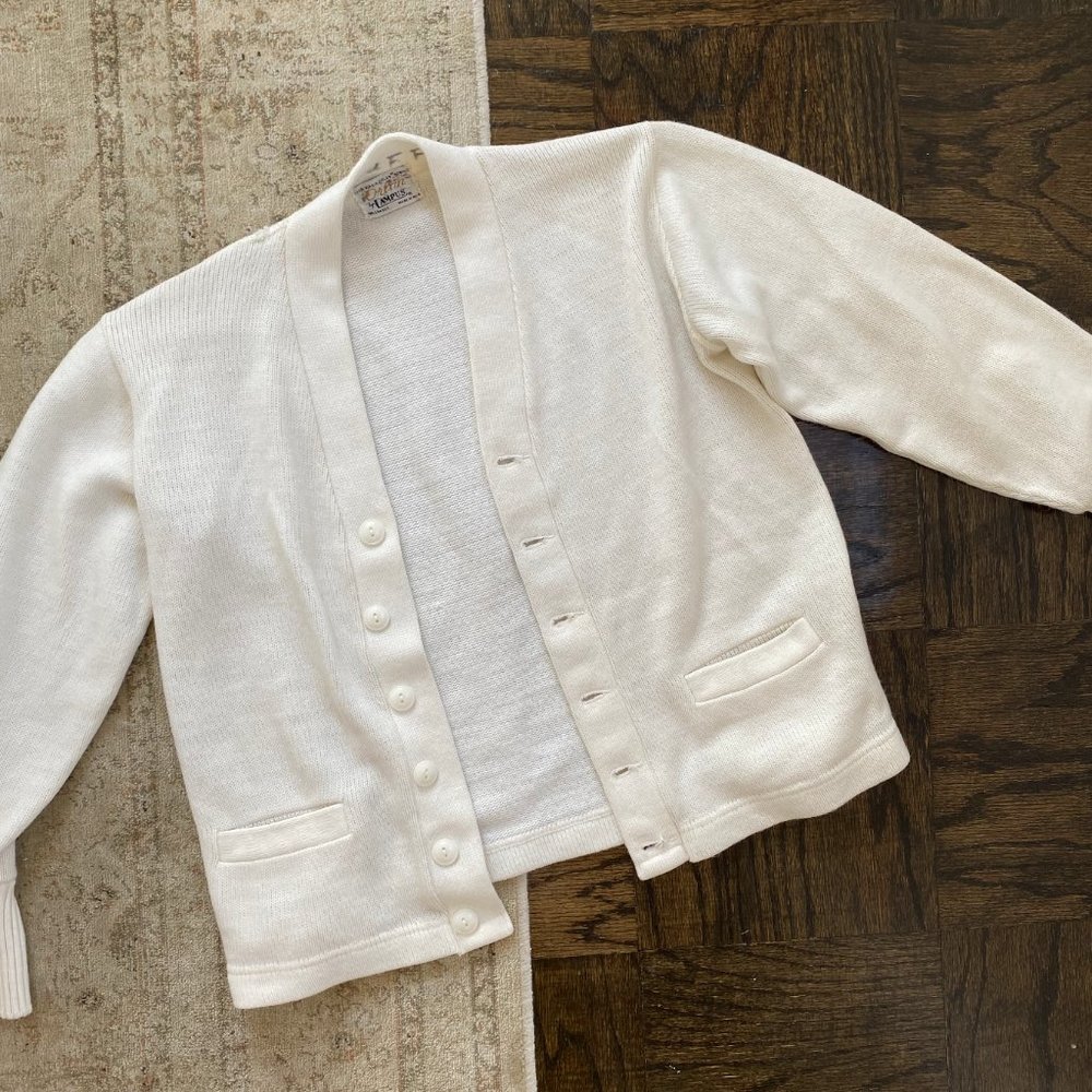 Vintage white cardigan